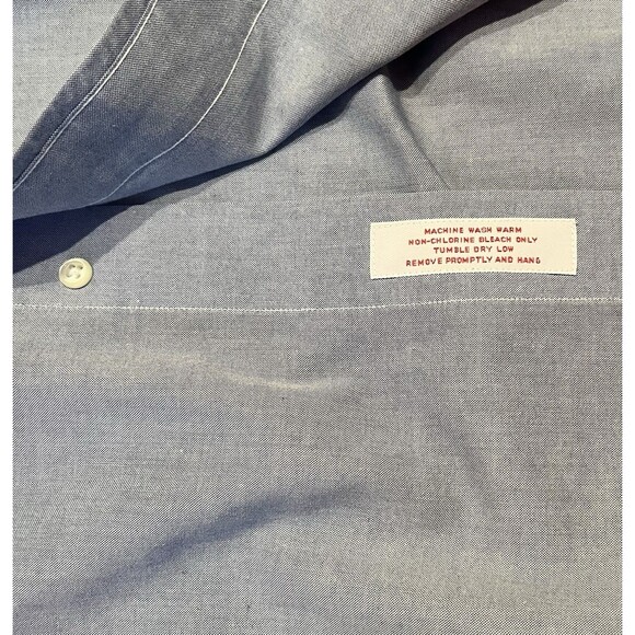 Brooks Brothers Shirt Mens 16-2/3 346 Regular Fit Non Iron Button Up Dress Shirt - Picture 6 of 6